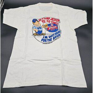 VTG Point Beer "I'm Only Here For The Beer" 1980's T-shirt ~Sz M Polish READ